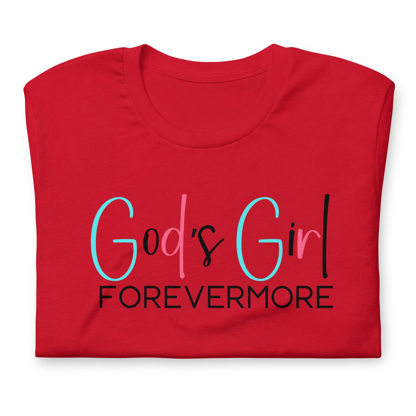 God's Girl Forevermore - Teal, Pink, Black Large Logo