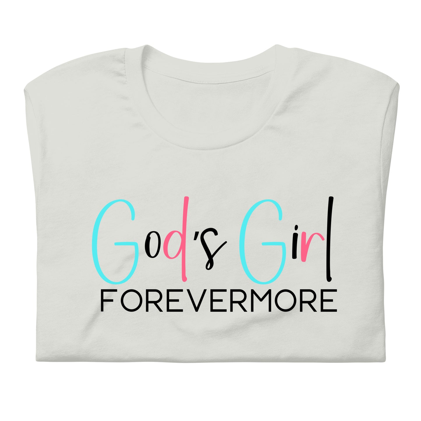 God's Girl Forevermore - Teal, Pink, Black Large Logo