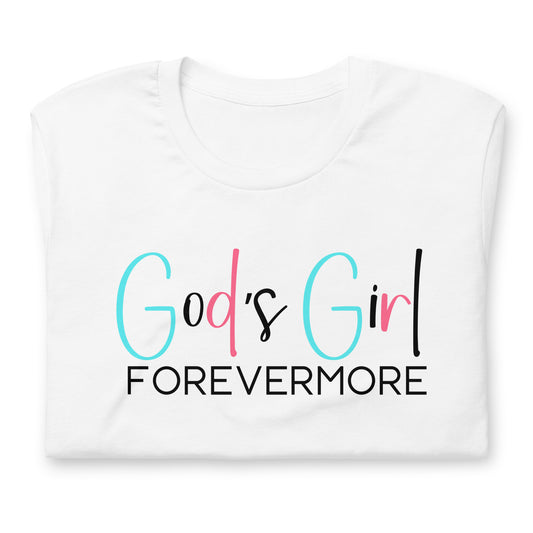 God's Girl Forevermore - Teal, Pink, Black Large Logo